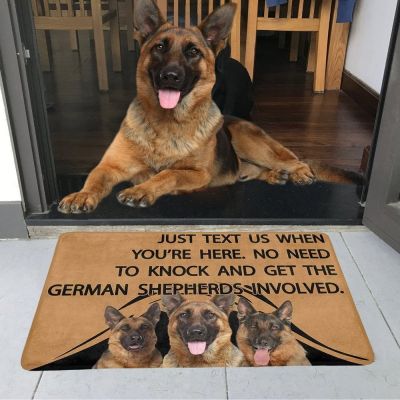 No Need To Knock German Shepherd Doormat 3D Printed Dog Doormat Non Slip Door Floor Mat Decor Porch Doormat DropShipping