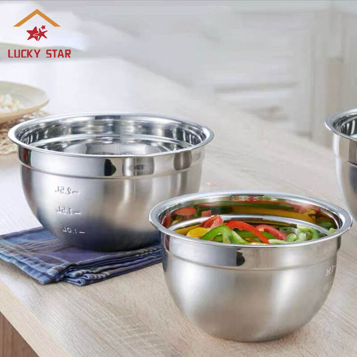 Mixing Bowl Thick Stainless Steel Mixing bowl Salad bowls Mixing Bowl