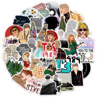 FUYAOZHISHANG สติ๊กเกอร์กราฟฟิตี Taylor Swift Decals ดีคอลตกแต่ง Graffiti Decals สติกเกอร์50ชิ้นของเล่น Scrapbooking