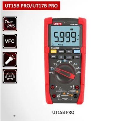 UNI-T UT15B PRO ดิจิตอลมัลติมิเตอร์ มัลติมิเตอร์ มิเตอร์วัดไฟ โอมป์มิเตอร์ True RMS 1000V ของแท้ สินค้าพร้อมส่ง