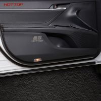 New 4 Pcs For Eight Generation Toyota Camry 2018 Interior Door Anti Kick Pad Protection Mat Carbon Fiber Stickers