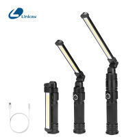 COB+LED Work Light Flashlight Outdoor Rechargeable Magnetic Torch Flexible Inspection Lamp Cordless Portable Battery Worklight