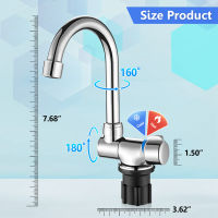 Foldable Kitchen Faucet 360 Dgree Rotation Sink Water Tap Single Handle Cold &amp; Hot Water Mixer Copper Faucet for RV Boat