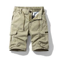 Summer Mens Baggy Multi Pocket Military Cargo Shorts Male Cotton Khaki Mens Tactical Men Shorts Short Pants 30-38 No Belt