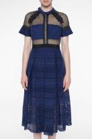 SP14-030 : PLEATED OPENWORK DRESS