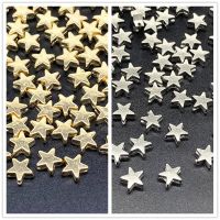 About 6mm Gold Color Silver Color Star Bead Loose Spacer CCB Acrylic Beads DIY Jewelry Making Findings Charm Beads
