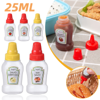 ชีวิตสีสัน Beli 1 Gratis 1] 2 Buah/ชุด Botol Saos Tomat Mini Portabel Kecil Wadah Saus Saus Salad Wadah Dapur Unkotak Bento 25ML