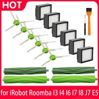 สำหรับ IRobot Roomba I7 I8 E5 I3 J7 I6เครื่องดูดฝุ่นหุ่นยนต์อุปกรณ์เสริมแปรงด้านข้างอะไหล่หลัก