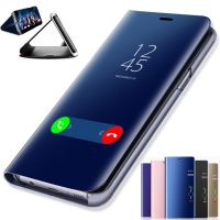 Luxury Smart Mirror Flip Case for Xiaomi Redmi Note 11 10 9 9s 8 8T 10s 11T Pro Max Plus 9A 9C Mi 9T Lite Poco X3 5G Cover Coque