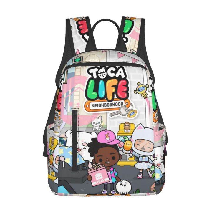 Toca Boca Kids Backpack, Cute School Backpacks for Girls Boys ...