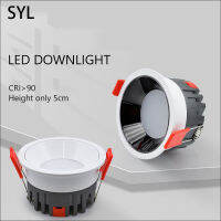 Led Downlight ZigBee Dimmable Down Light Anti Glare Ultra-Thin Low โคมไฟเพดาน10W 15W 20W ปิดภาคเรียนสำหรับห้องนั่งเล่นห้องครัว *