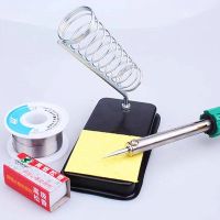 +【‘ Portable Soldering Iron Stand Holder Soldering Tin Stand With Welding Cleaning Sponge Electric Soldering Iron Accessories