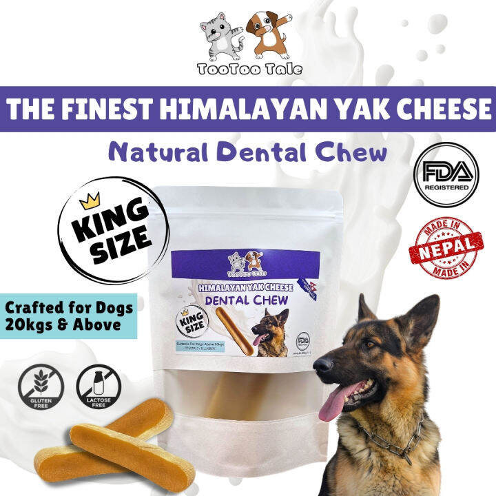 5-Pack GENUINE Himalayan Dog Chews - Large, Hard Yak Milk Cheese Dental Treats For Dogs