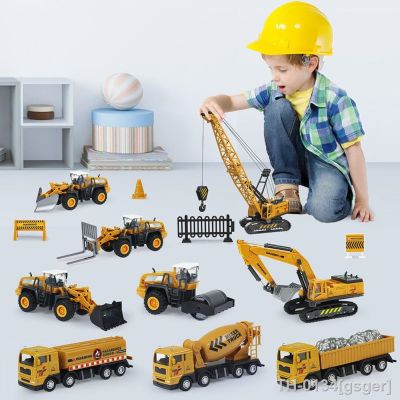 ✆ 10 estilos de liga construção engenharia caminhão carro brinquedos veículos escavadeira guindaste modelo educativos presente para crianças meninos