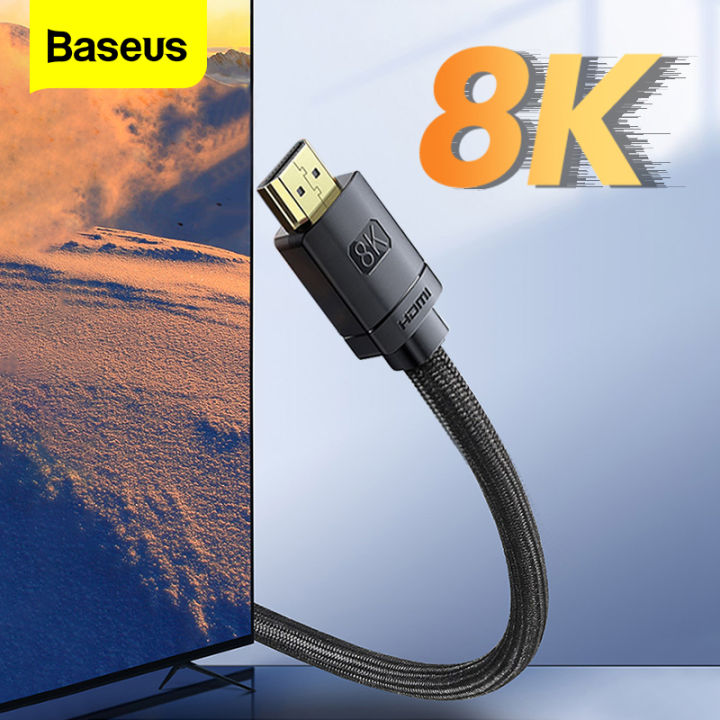 top-baseus-สายhdmi-สายเชื่อมต่อ-hdmi-8k-สำหรับเครื่องเล่น-xiaomi-box-ps5-ps4-pc-box-splitter-switch-8k-60hz-4k-120hz-hdmi-hdmi-2-1-to-hdmi-cable-48gbps-digital-cable-baseus-official-store