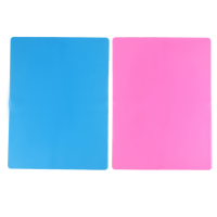 2 Pack A3 Extra Silicone Sheet for Crafts Jewelry Casting Mat, Food Grade Silicone Placemat, Multi Mat, Waterproof Non Stick Heat-Resistant, Blue &amp; Pink