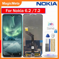 จอ LCD แบบดั้งเดิม MagicMeta สำหรับ Nokia 6.2/Nokia 7.2อะไหล่สำหรับโนเกียชิ้นส่วนจอสัมผัสแอลซีดีของเครื่องแปลงดิจิทัล4.2หน้าจอแสดงผล7.2