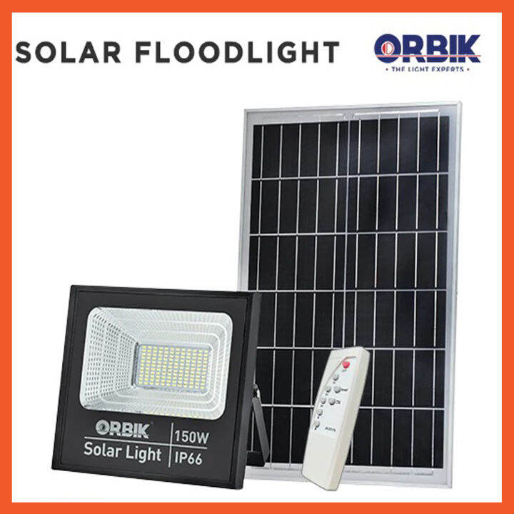 ORBIK SOLAR LED FLOOD LIGHT OB6001-150W | Lazada PH