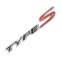 โลโก้ TYPE S Logo จำนวน 1ชิ้น สีโครเมียมแดง 3x15cm. Honda Civic Accord ฮอนด้า ซีวิค แอคคอด 4ประตู ปี 2000 - 2018 สินค้าราคาถูก คุณภาพดี Emblem