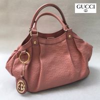 กระเป๋า GUCCI แท้ รุ่น Pink Guccissima Leather Sukey Tote Bag