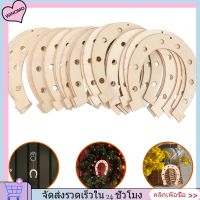 WINOMO 24pcs ไม้เกือกม้าที่ยังไม่เสร็จ diy ไม้ชิ้น DIY กราฟฟิตีไม้ที่ยังไม่เสร็จ