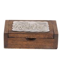 Handcrafted Thailand  Wood Toothpick Case Box Holder Storage Container