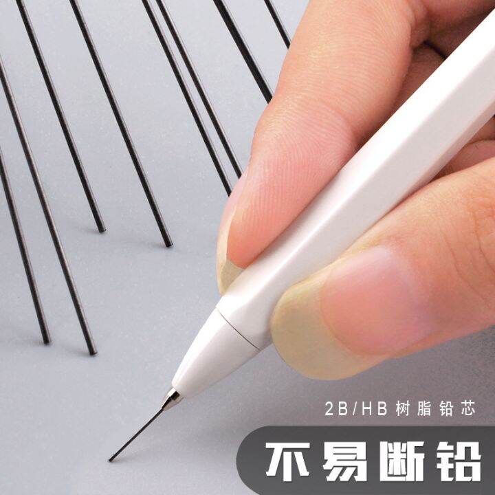 1pcs-simple-hexagon-mechanical-pencil-0-7-0-5mm-hb-automatic-pencil-stationery-auto-pencils-for-school-office-supplies