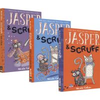 Jasper and scruff hunt for the golden bone take a bow cat and dog house 3 book story picture book friendship story full color illustration 5-8 year old English original childrens book