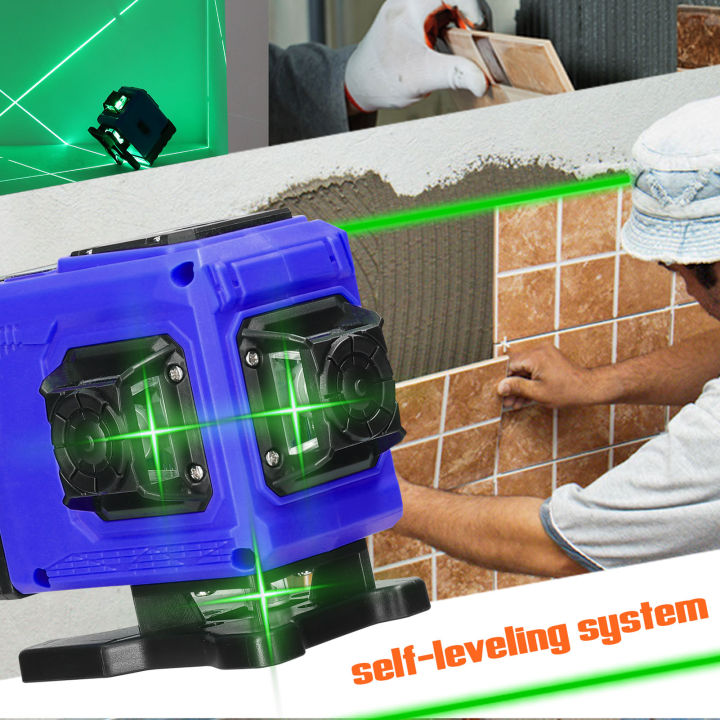 multifunctional-12-lines-green-light-l-aser-level-3-self-leveling-machine-rechargeable-lithium-b-attery-leveling-tool-omnidirectional-ground-wall-sticker