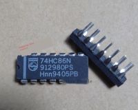 2pcs 74HC86N ต้นฉบับใหม่นำเข้าชิ้นส่วนอิเล็กทรอนิกส์ชิป IC คอลัมน์คู่วงจรรวม DIP-14