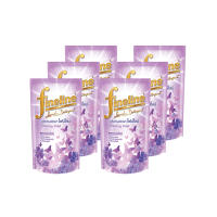 Fineline ไฟน์ไลน์ น้ำยาซักผ้า สูตรถนอมผ้า กลิ่นชาร์มมิ่ง ไวโอเล็ต (ชนิดเติม) สีม่วง ปริมาณ 400 มล. (แพ็ค 6 ถุง)