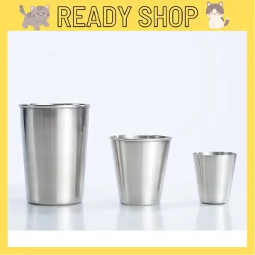 1PC Stainless Steel Beer Cups Wine Cups Coffee Tumbler Tea Milk Mugs Home  30ml/70ml/180ml/320ml Portable Metal Water Cups