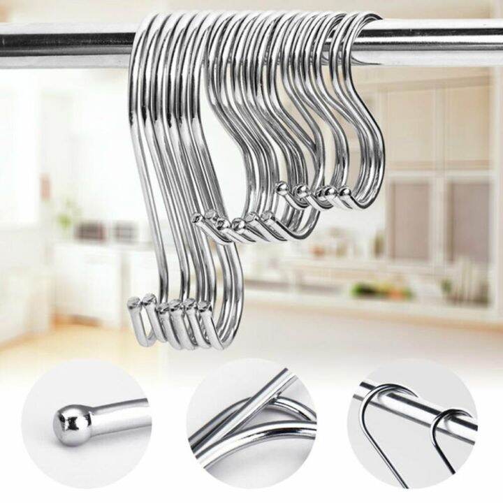 Hooks S Stainless Steel Kitchen Utensil Clothes Hanger Hanging Door ...