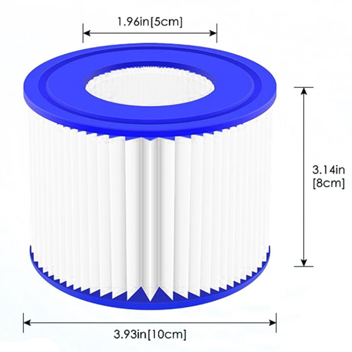 2pcs-ตลับกรองสำหรับ-lay-z-lazy-hot-tub-spa-pool-miami-541-23ตลับกรอง-vi-กรองสระว่ายน้ำ-pond-ทำความสะอาด-acce