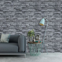 Vinyl PVC Brick Stone Self Adhesive Wallpapers Living Room Kitchen Bathroom Waterproof Wall Stickers Home Decor Papel De Parr Index