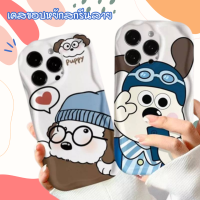 -Hellocase- เคสโทรศัพท์สกรีนลายสุนัขขอบหยัก แบบนิ่ม พร้อมส่ง สำหรับรุ่น14 13PROMAX 12ProMax 11 8plus 7plus XR X XS Max 11Pro #410