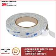 Băng keo 2 mặt chịu nhiệt dán linh kiện điện tử 3M khổ 10mm x 50m 9448A-10