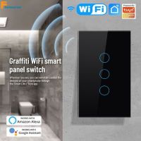 ⊕▲ Us tuya/smartlife สวิตช์ติดผนังอัจฉริยะ WiFi (ต้องใช้สายเป็นกลาง) รีโมตคอนโทรล ควบคุมด้วยเสียง alexa google home