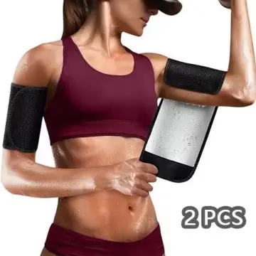 Nylon Spandex Upper Arm Slimming Sweat Shaper - Shapeup - Black