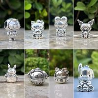 ใหม่925เงินสเตอร์ลิงกบกระต่ายน่ารัก Cat Bear Charm ลูกปัด Fit Original snakelike สร้อยข้อมือ DIY เครื่องประดับ pendantt ของขวัญ Amulet