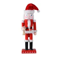 Christmas Nutcracker Holiday Wood Nutcracker Santa Figure Home Decor Present