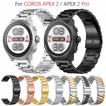 Stainless Steel Strap For COROS APEX 2 Pro / APEX 46mm 42mm Metal Mesh Band  For COROS PACE 2 Replacement Wristband Bracelet