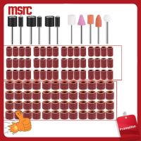 MSRC 107pcs สีดำสีดำ หินเจียร อุปกรณ์เครื่องมือโรตารี่ เครื่องบดแบบแขวน เจาะเครื่องบด หยกขัดเงา