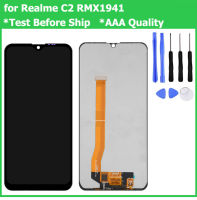 สำหรับ Realme C2 RMX1941จอแสดงผล LCD Touch Screen Glass Digitizer Assembly เปลี่ยนหน้าจอ LCD อะไหล่