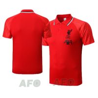 High quality 2022 Liverpool red Stripe Football Polo T-Shirt