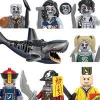 MOC City Zombied Building Blocks ตัวเลข Ghost Pirate Shake Animal Sea Scene อิฐฮาโลวีน Toys