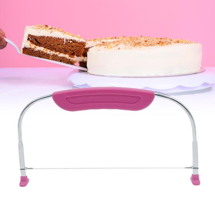 simhoa-สามารถปรับได้มีดเค้กมือจับกันลื่นเครื่องมือตกแต่งเค้กชั้นขนมเค้กเครื่องตัด