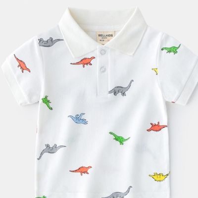 Soffny Kids Shirt Boys Cotton T-Shirt Children Polo Clothing School Uniform Casual Short Sleeve Baby Shirts Polo