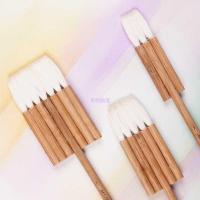 Artsecret 2690 3Set Goat Hair Carbonated Bamboo Handle Watercolor Artist Art Supplies Paint Brush