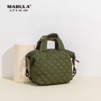 MABULA Women Winter Luxury Quilted Pillow Tote Handbag Female Brand Design Mini Feather Down Padded Crossbody Bag Phone Purses